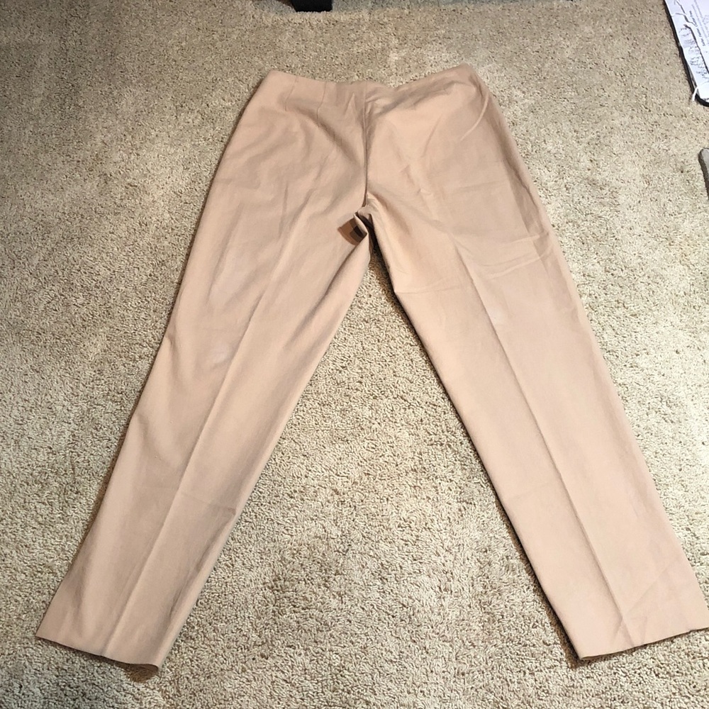 Brunello Cucinelli Light Tan Women's Trousers With Side Slits, Size 6 - Picture 6 of 7